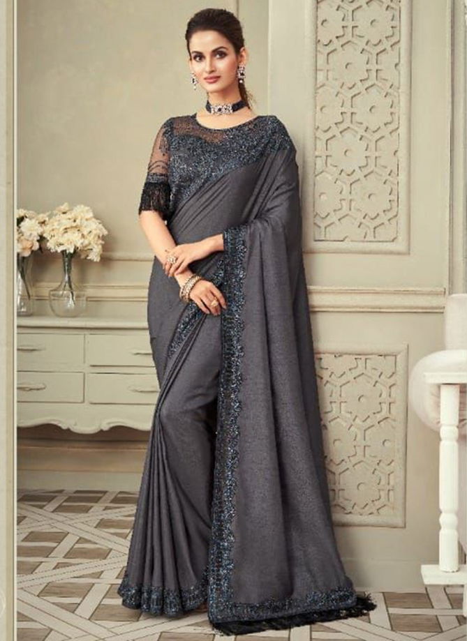 TFH Shadow Silk New Heavy Designer Party Wear Exclusive SAREE Collection